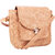 KATVON Beige Self Design Sling Bags