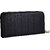 KATVON Black Self Design Clutch