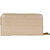 KATVON Cream Self Design Clutch