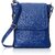 KATVON Blue Self Design Sling Bags