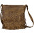 KATVON Brown Self Design Sling Bags
