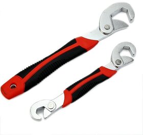 Kudos Snap N Grip Red Steel Multipurpose Wrench - Set Of 2