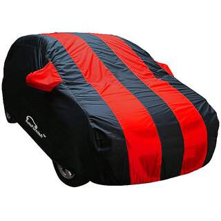 Autofurnish AF-6 Stylish Red Stripe Car Body Cover For Maruti Swift Arc Red Black.
