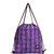PinStar Zynga String Backpack  Tartan Purple XL