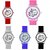 Peacock Colorful Watches Combo For Ladies And Girls