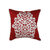Jagdish Store Maroon Polyester Felt Patch Cushion Cover