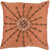 Jagdish Store Peach Polyester Embroidered Cushion Cover