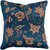 Jagdish Store Blue Polyester Embroidered Cushion Cover