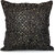 Jagdish Store Black Embroidered Polyester Cushion Cover