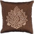 Jagdish Store Brown Polyester Embroidered Cushion Cover