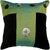 Jagdish Store Green Polyester Contemporary Cushion Cover