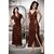 Womens Sleep Set Sexy 2pc Nighty  Over Coat New Babydoll in Brown 2902 Gurlz Fun Open Night Set Robe  Bed Festiv