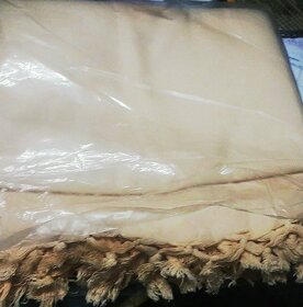 premium cotton plain single bedsheet with beading on both sides