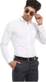 Baleshwar Mens White Formals Shirts