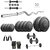 Protoner 25 Kg Home Gym Set + Gloves + Grippers + Dumbells rods + 3 FT EZ BAR..