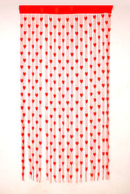 Grabodeal Polyester Red Door Curtain