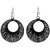 Black Thread Designer Partywear Earring.