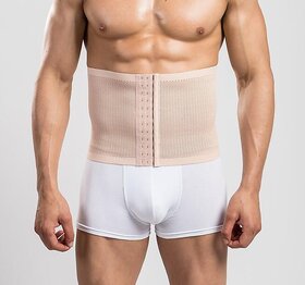 Mens 3 hooks instant tummy tuck slim waist belt shaper cincher trimmer bodyshape