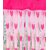 Geonature Rani Pink Valentine Heart Curtain Set Of 2 Size 4x7 (GHC2-82)