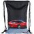 Polestar DrawstringCar Printed Kids Bag With Inside Zipper Pocket And Sling Shoulder Straps