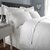Ahmedabad Cotton Sparkling White Premium Cotton Sateen Striped Single Bedsheet