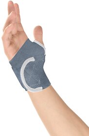 Healthgenie wrist brace with thumb elastic grey
