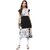 Janasya Black Printed Crepe Straight Kurti
