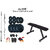 PROTONER Weight Lifting Home Gym 40 Kg+Flat Bench+4 Rods(1 Zig Zag)+Accessories