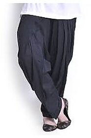 terrycot black semi patiala salwar.
