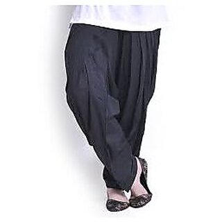terrycot black semi patiala salwar.