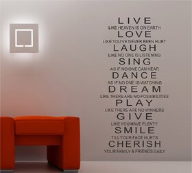 Decor Villa Wall Sticker (Sing dreems ,Surface Covering Area 17 x 34 Inch)