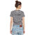 Miss Chase Womens Multicolor Round Neck Half Sleeves Crop Solid/Plain Top
