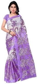 SVB Saree Multicolor Art Silk Block Print Saree Without Blouse
