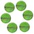 Hua You 12 inch Banana Leaf South Indian Round Dinner Lunch Serving Melamine Plastic Platter Plate For All Occasions - 6