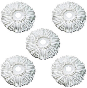 Kudos Replacement Head Refill for 360 Rotating Easy Mop Magic Mop Spin Mop Cleaner Duster pack of 5.