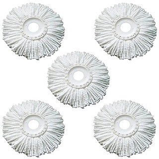 Kudos Replacement Head Refill for 360 Rotating Easy Mop Magic Mop Spin Mop Cleaner Duster pack of 5.