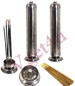 2 New Agarbati Metallic Tower Incense Stick Holder Stand.