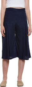 Miss Chase Navy Plain Pant For Women