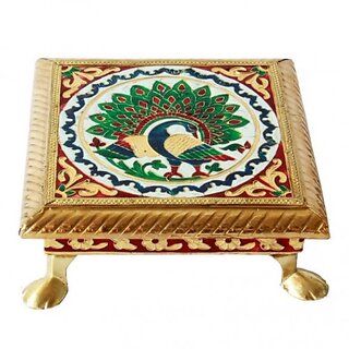 Golden Chowki / Seat 6 (Meenakari).