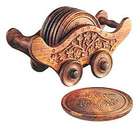 Wooden Cart Coasters