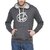 Campus Sutra Charcoal Mens Printed Hoodie