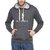 Campus Sutra Charcoal Mens Printed Hoodie