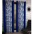 Styletex Floral Polyester Blue Window Curtain (Set of 4).