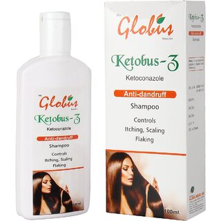 Globus Ketobus-Z Anti-Dandruff Shampoo - Controls Itching, Scaling & Flaking, 100ml