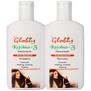 Globus Ketobus-Z Anti-Dandruff Shampoo - Controls Itching, Scaling & Flaking, 100ml, Set of 2