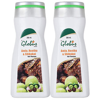 Amla Reetha Shikakai Shampoo, 200 ml, Set of 2