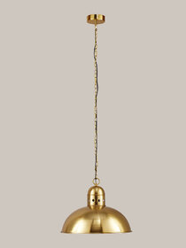 The Light Store Steel Pendant Light (Gold, 60 Watt).