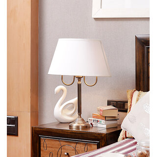 The Light Store Brass Table Lamp - Golden, 40 W.