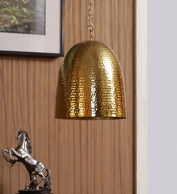 The Light Store Steel Pendant - Golden, 40 W.