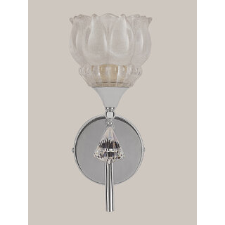 The Light Store Glass Lene Wall Light (White, 60 Watt).